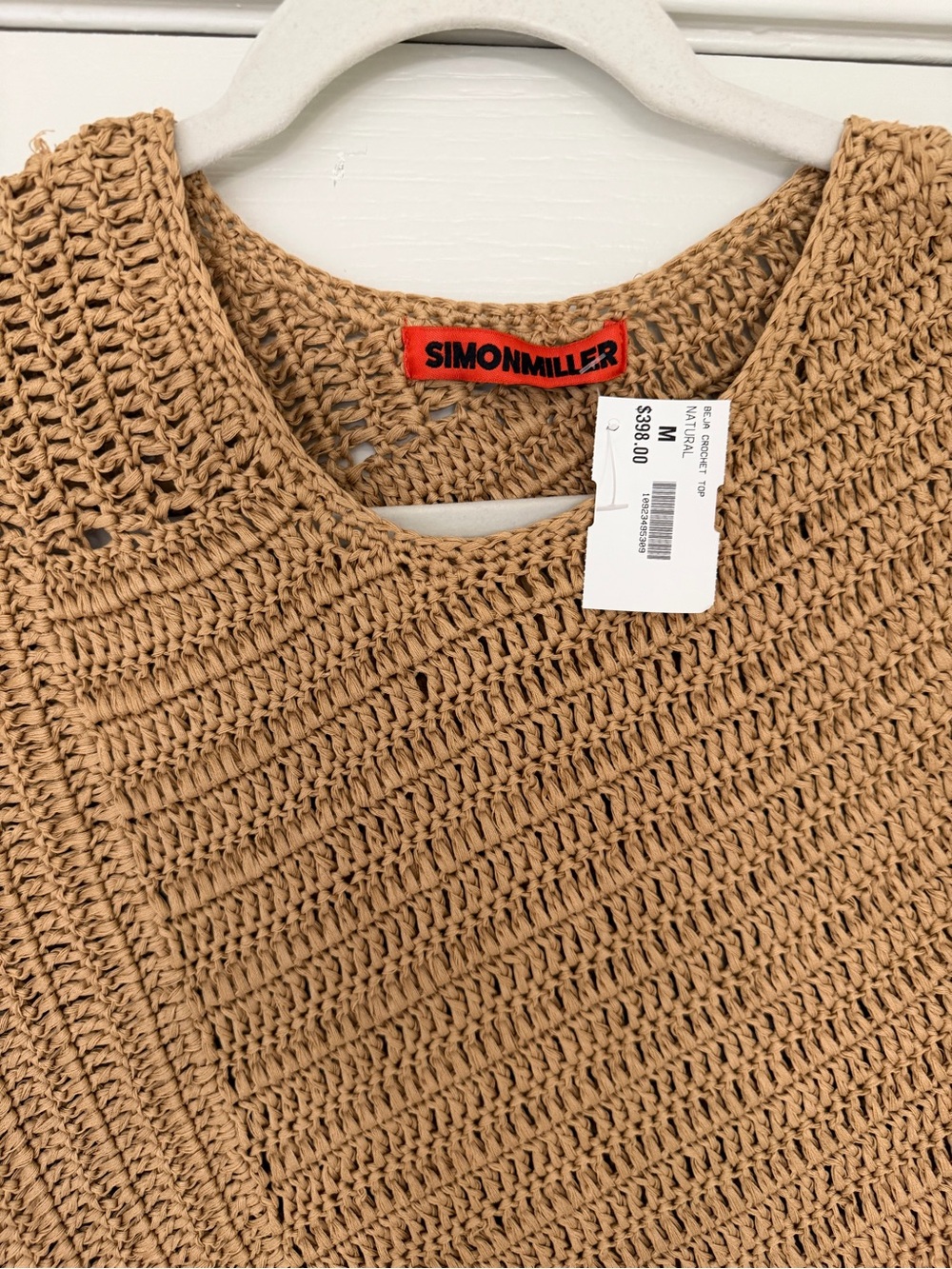 Simon Miller Asymmetric Fringed Knit Top — Camel NWT - Picture 5 of 6